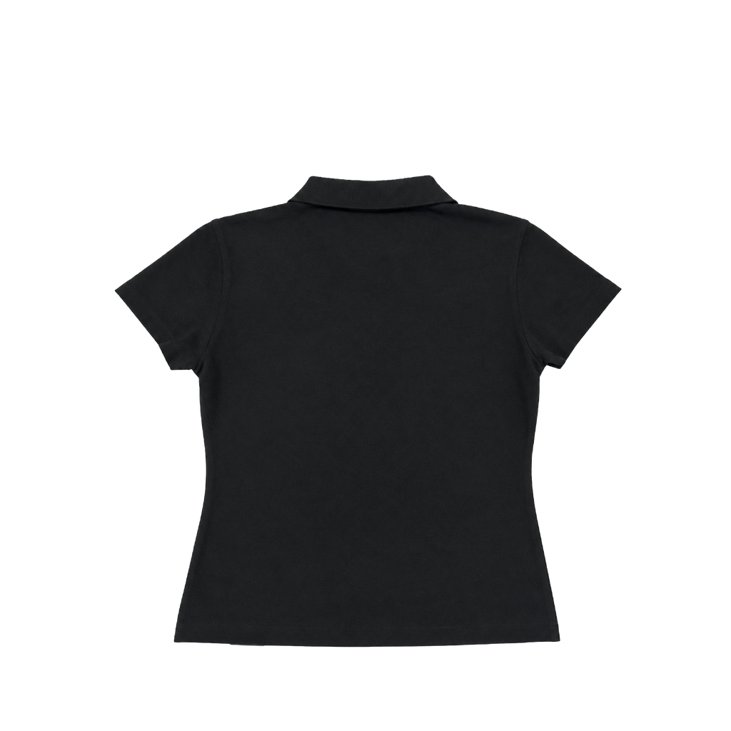 BLACK SUPER WARP POLO