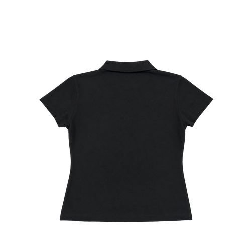 BLACK SUPER WARP POLO