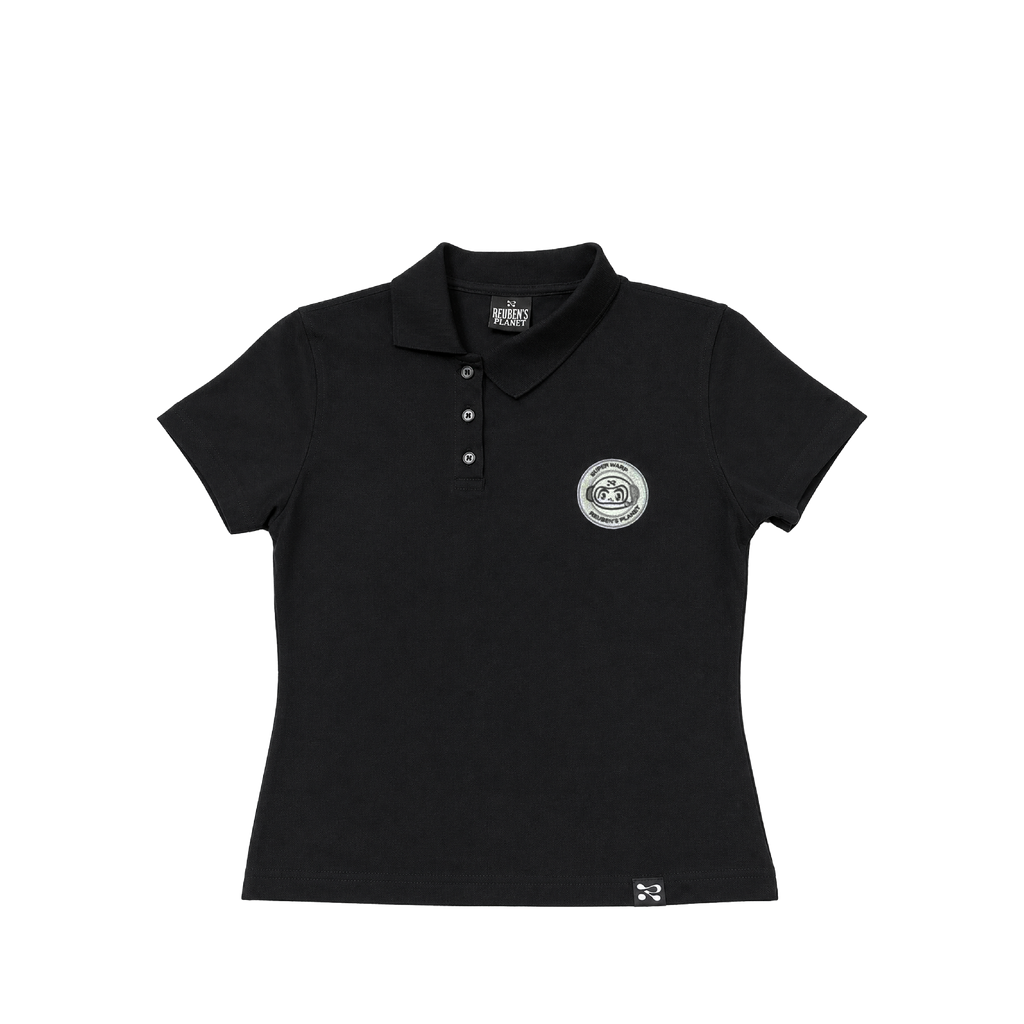 BLACK SUPER WARP POLO