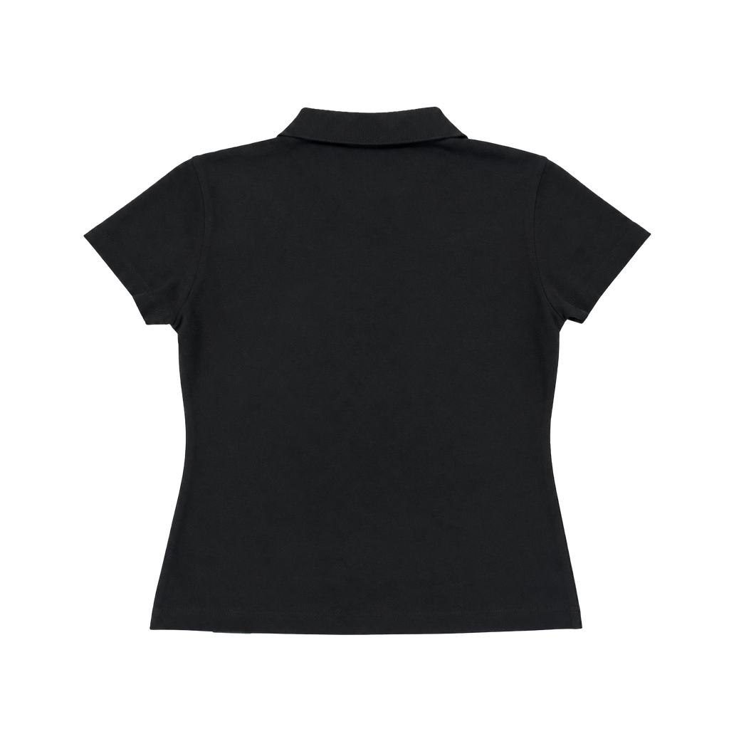 BLACK SUPER WARP POLO