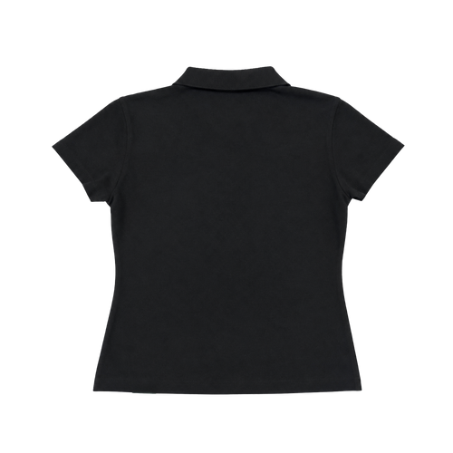 BLACK SUPER WARP POLO