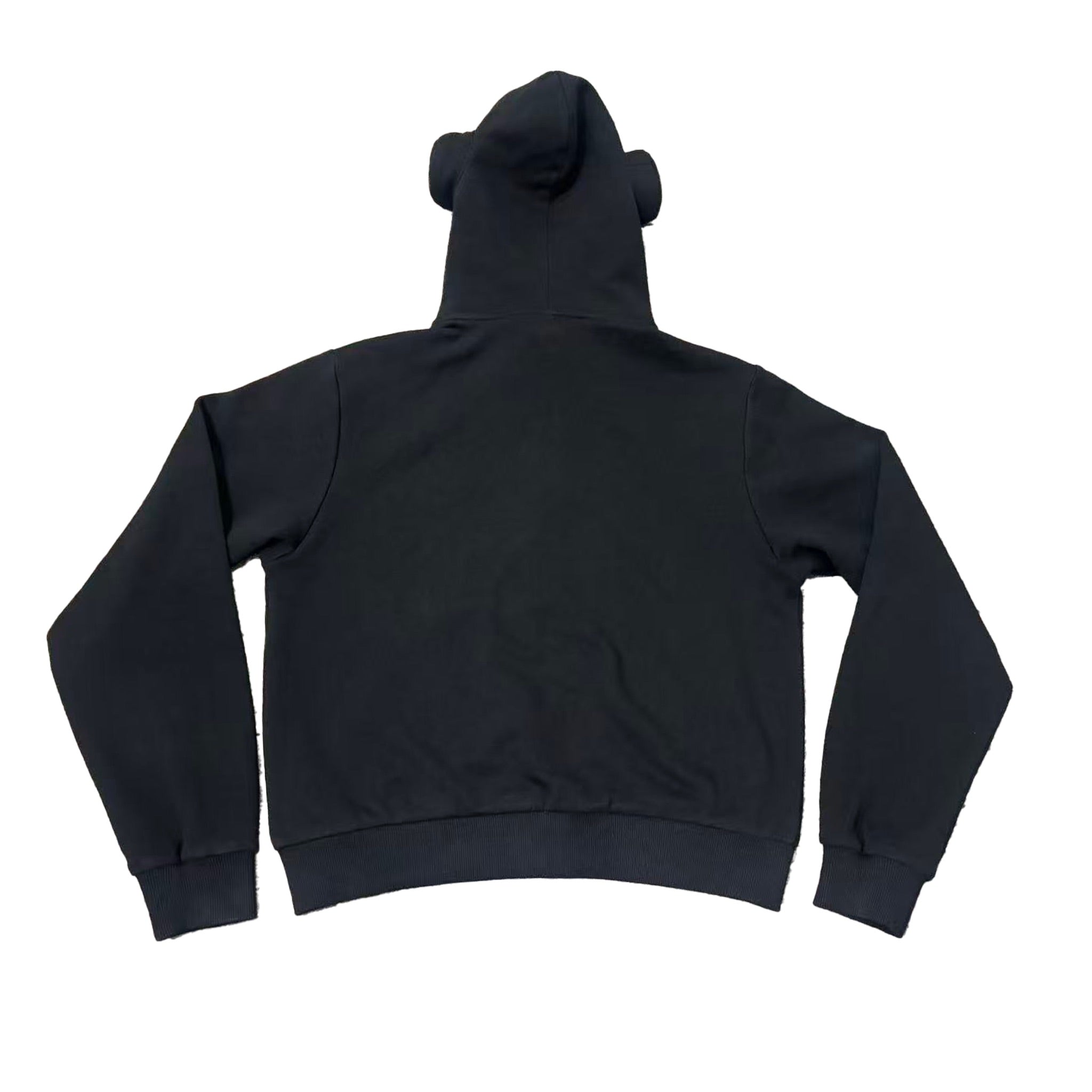 Black hoodie on a white background