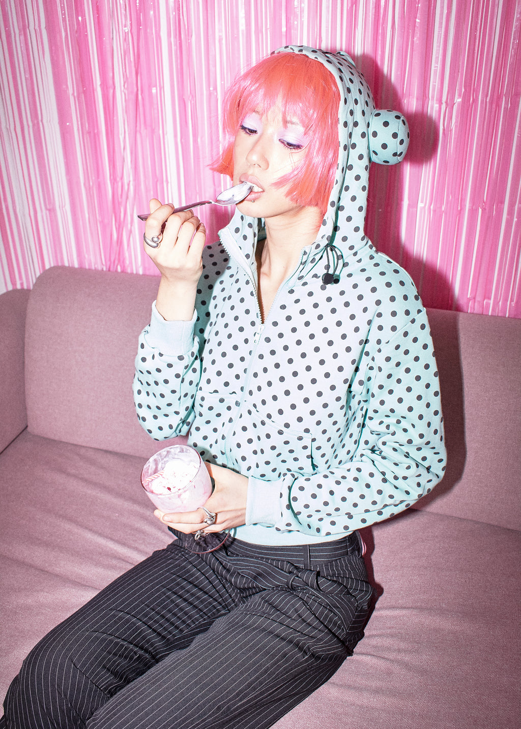 VENUS IN TOKYO MINT CHIP XING HOODIE