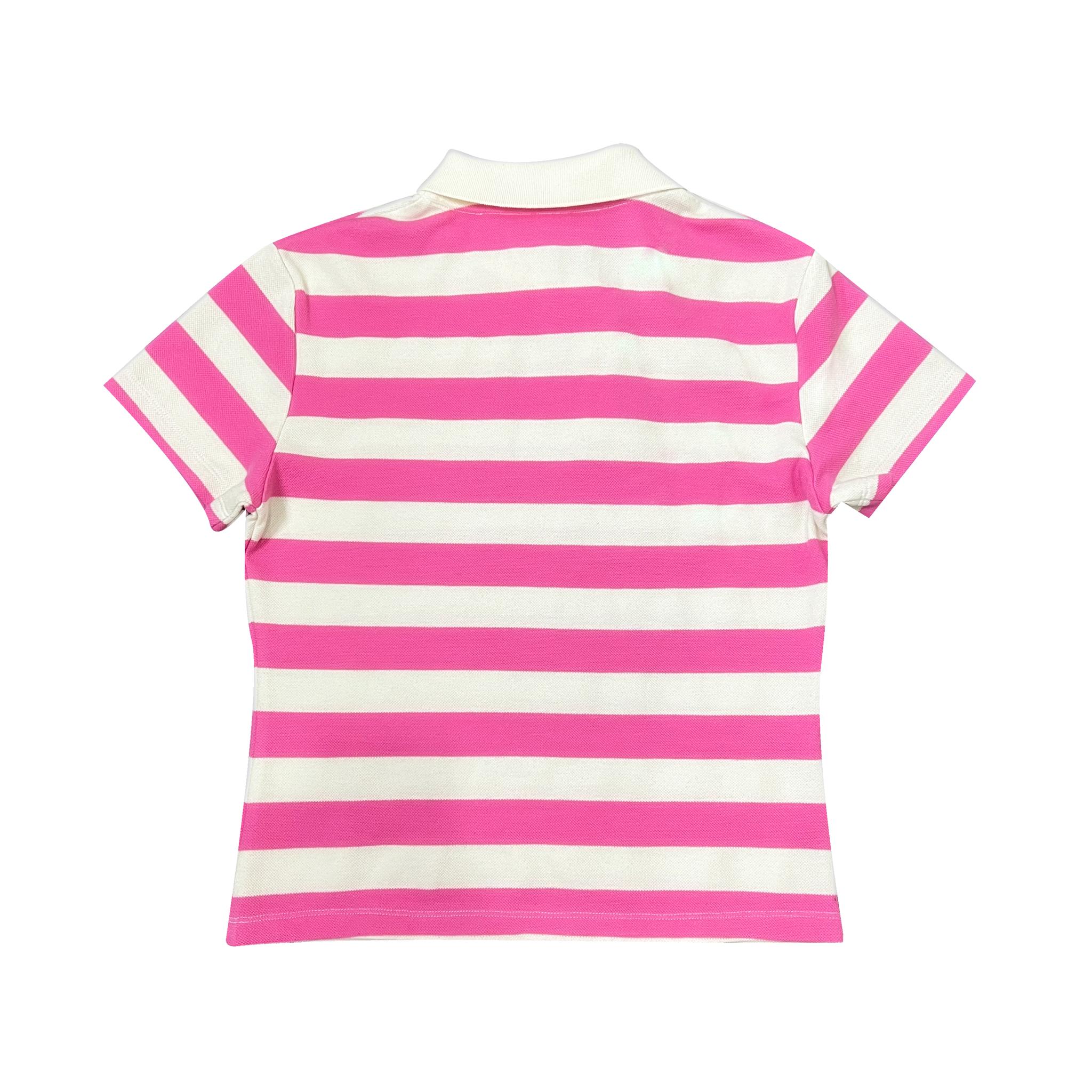 PINK & WHITE SUPER WARP POLO