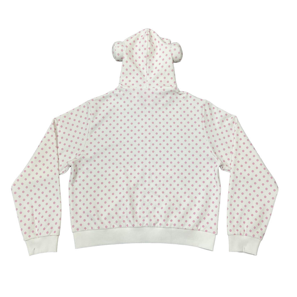 PINK POLKA DOT XING HOODIE