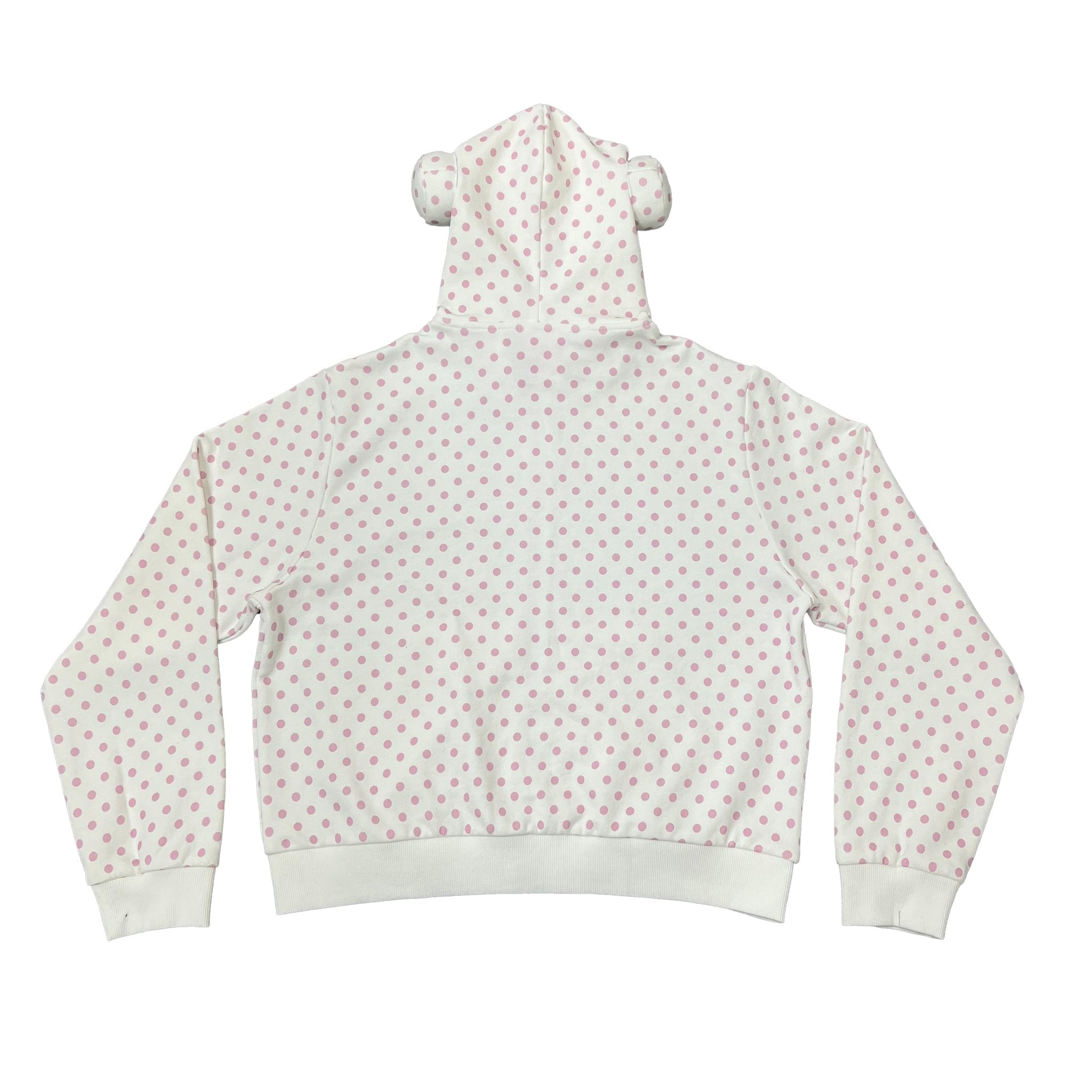 PINK POLKA DOT XING HOODIE