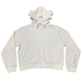 PINK POLKA DOT XING HOODIE