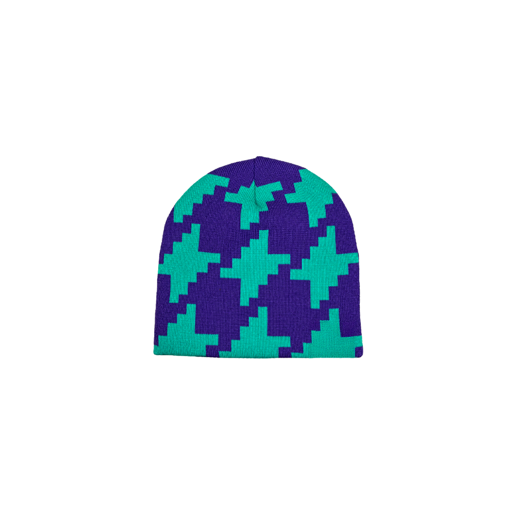 PURPLE & BLUE PIXEL LOVERS HAT