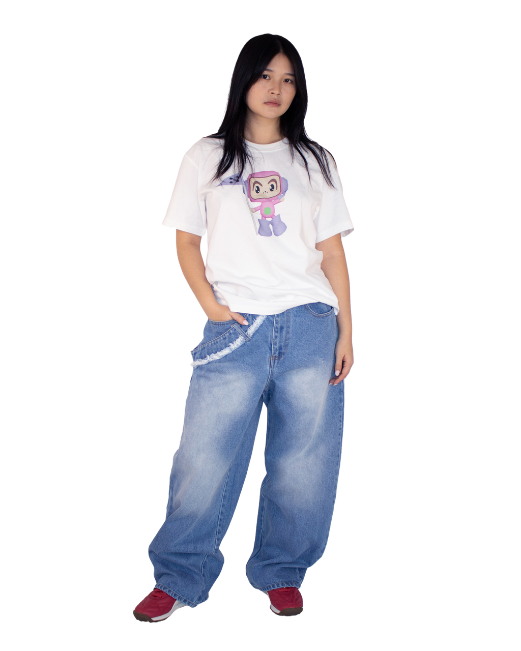 BLUE DISTORTION JEANS