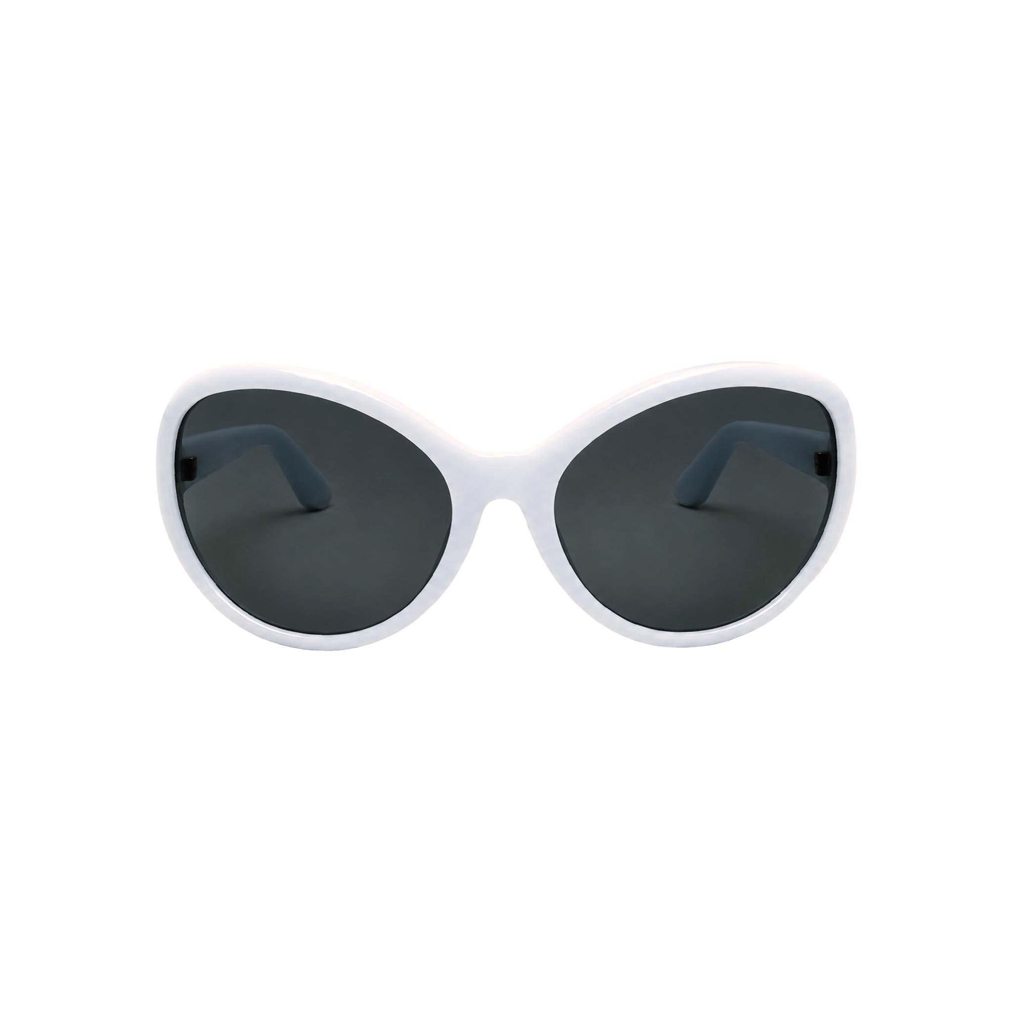 WHITE VISUAL BUG SUNGLASSES