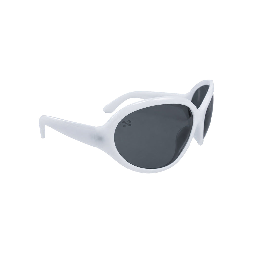 WHITE VISUAL BUG SUNGLASSES