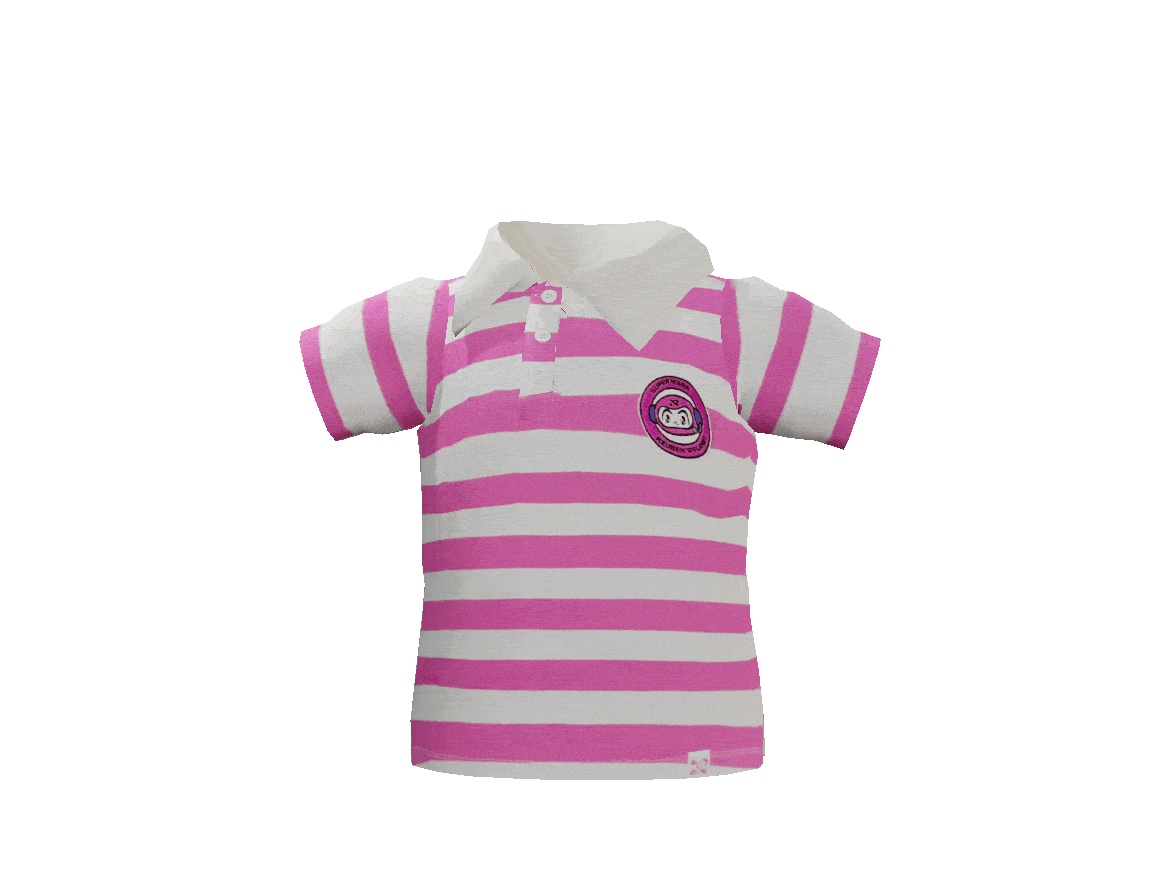 PINK & WHITE SUPER WARP POLO