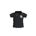 BLACK SUPER WARP POLO